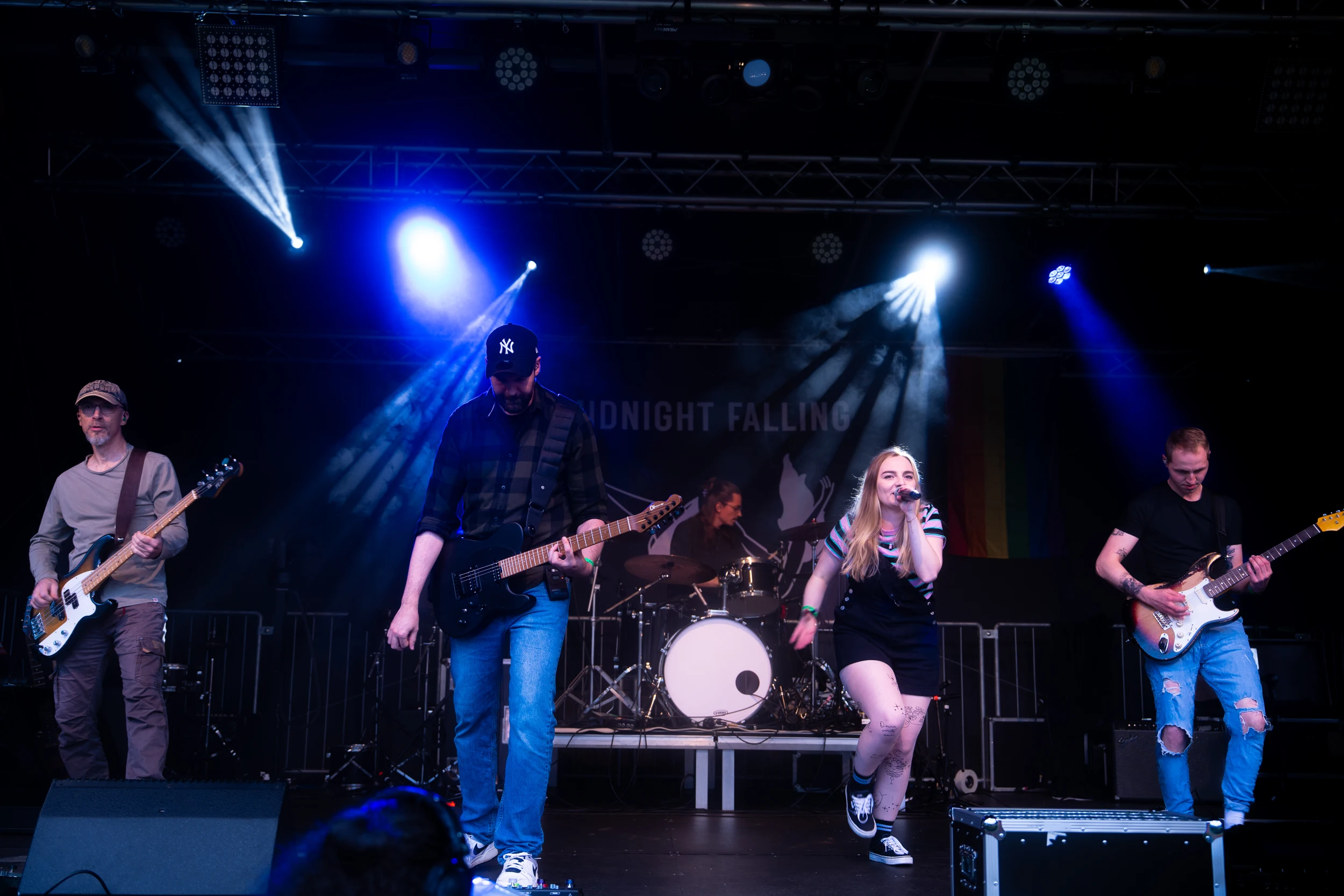 Shanice und Band auf der gesamten Festivalbühne